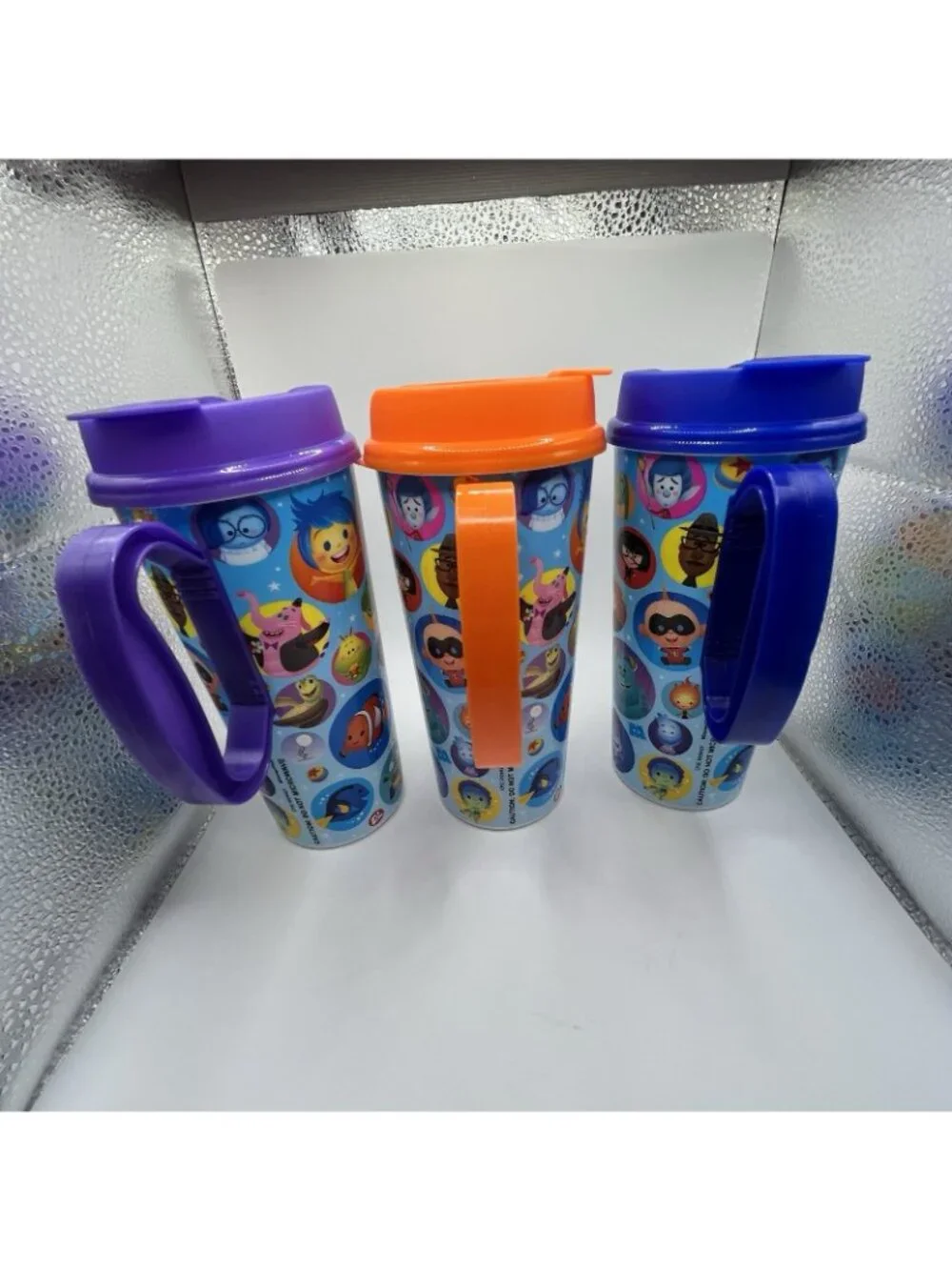 2026 Disney Parks Resort Reusable Refillable 16OZ Mugs Pixar Lid SET 3 Colors